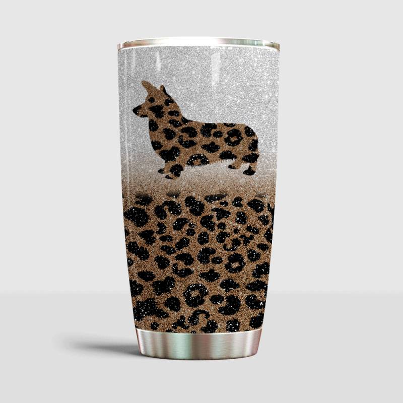 Artsyhomes [Tumbler] Blingyy Corgi  Corgi Leopard–9770