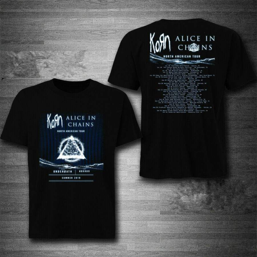 Korn and Alice in Chains with Underoath 2019 North American Tour T-Shirt Tee