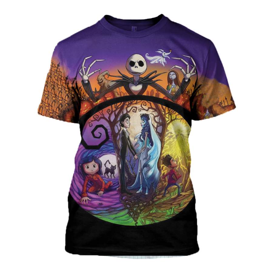 3D printed Nightmare before Christmas T-shirt Hoodie ADAL040407