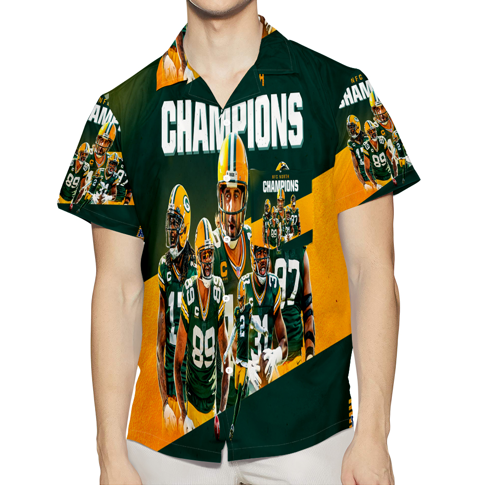 Green Bay Packers Player Team V11 3D All Over Print Summer Beach Hawaiian Shirt With Pocket