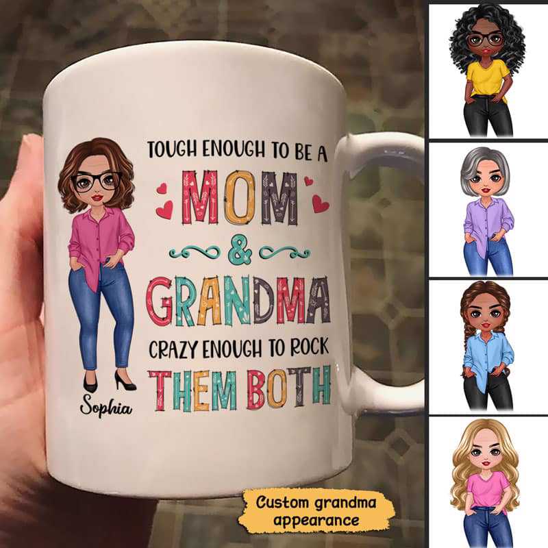 Tough Mom Grandma Personalized Mug