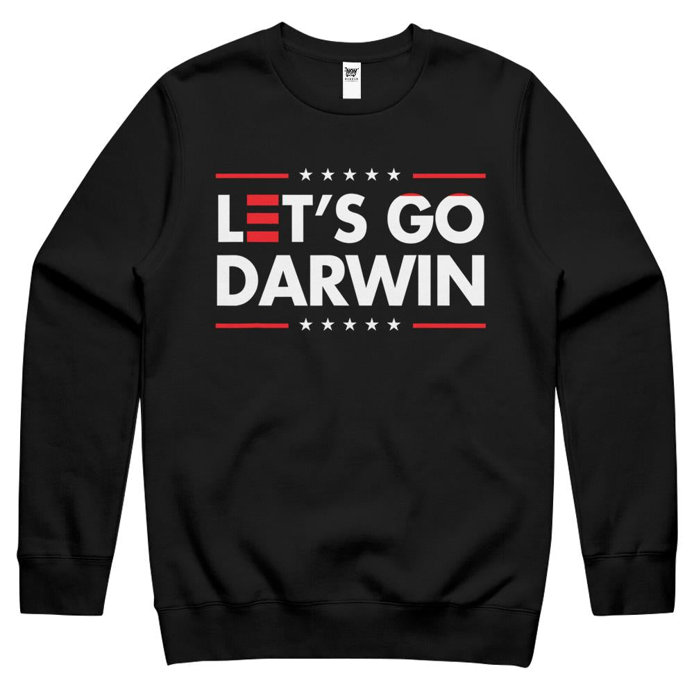 Funny Let’S Go Darwin Shirt Charles Darwin Quote Crewneck Sweatshirt