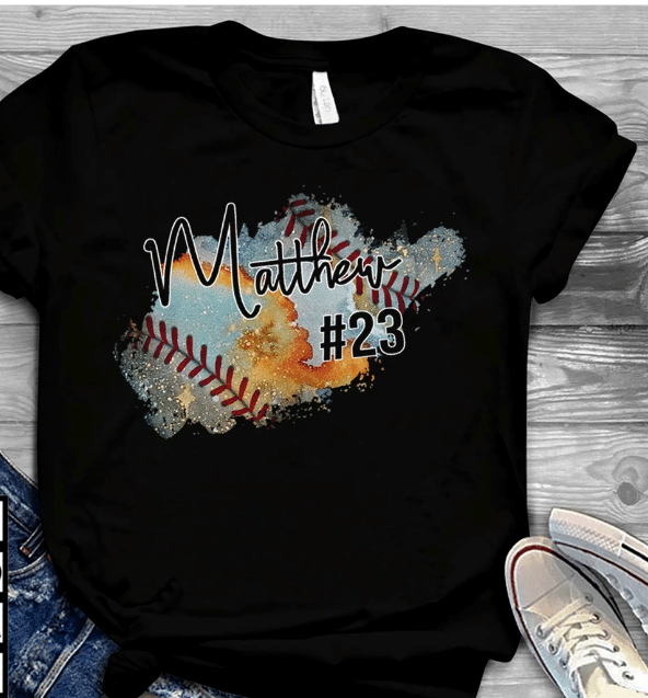 Baseball Tee Customized Shirt With Name Number Classic T-Shirt