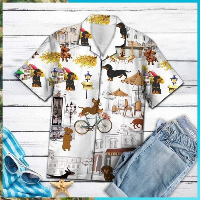 Home Is Where Dachshund Hawaii Shirt Unisex Adult Ha57637