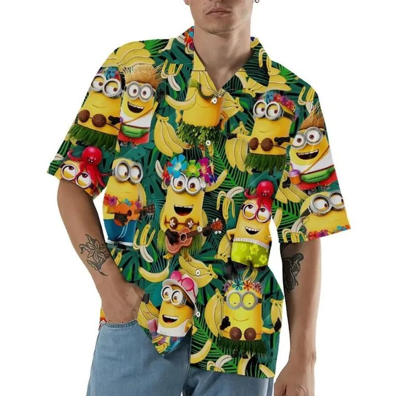 Minion For Man And Woman Print Short Sleeve Hawaii Shirt Dh Ha87158