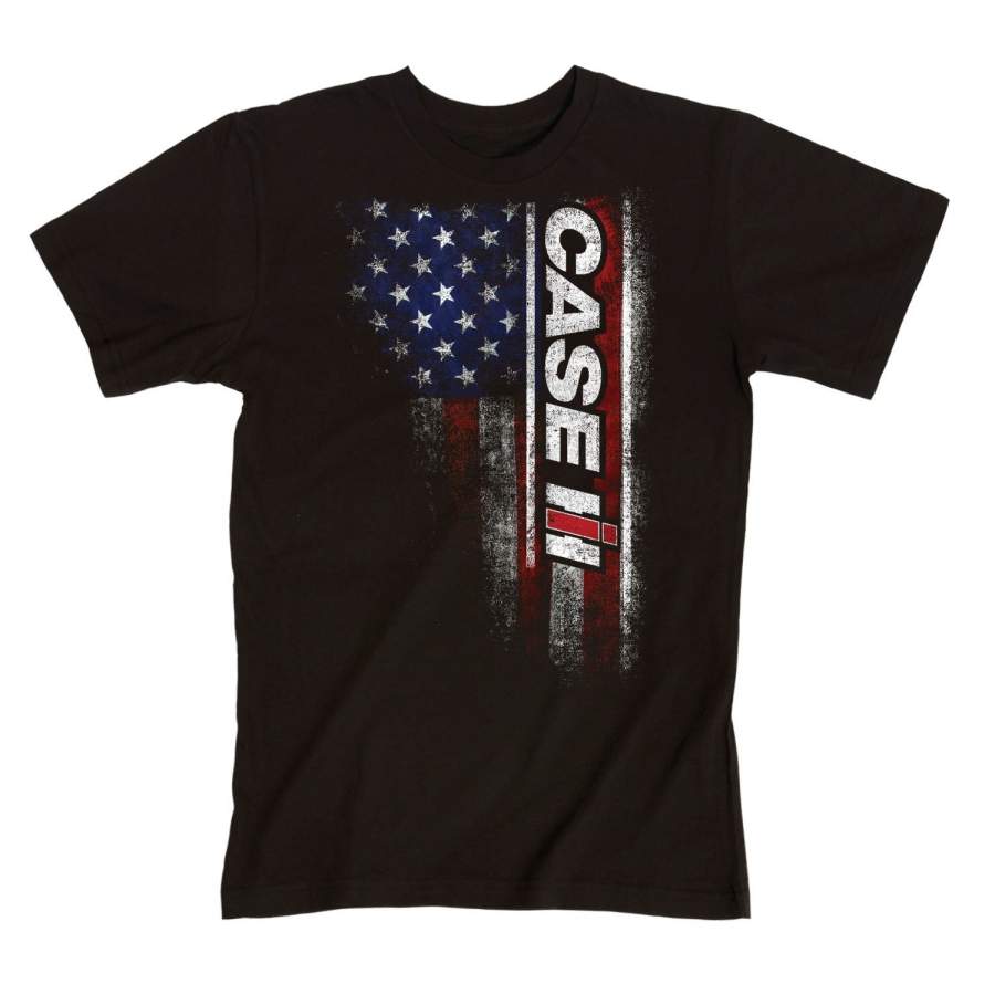 New Popular Round Neck Loose T-shirt Size S-3xl Case IH American Flag Adult Short Sleeve Tee