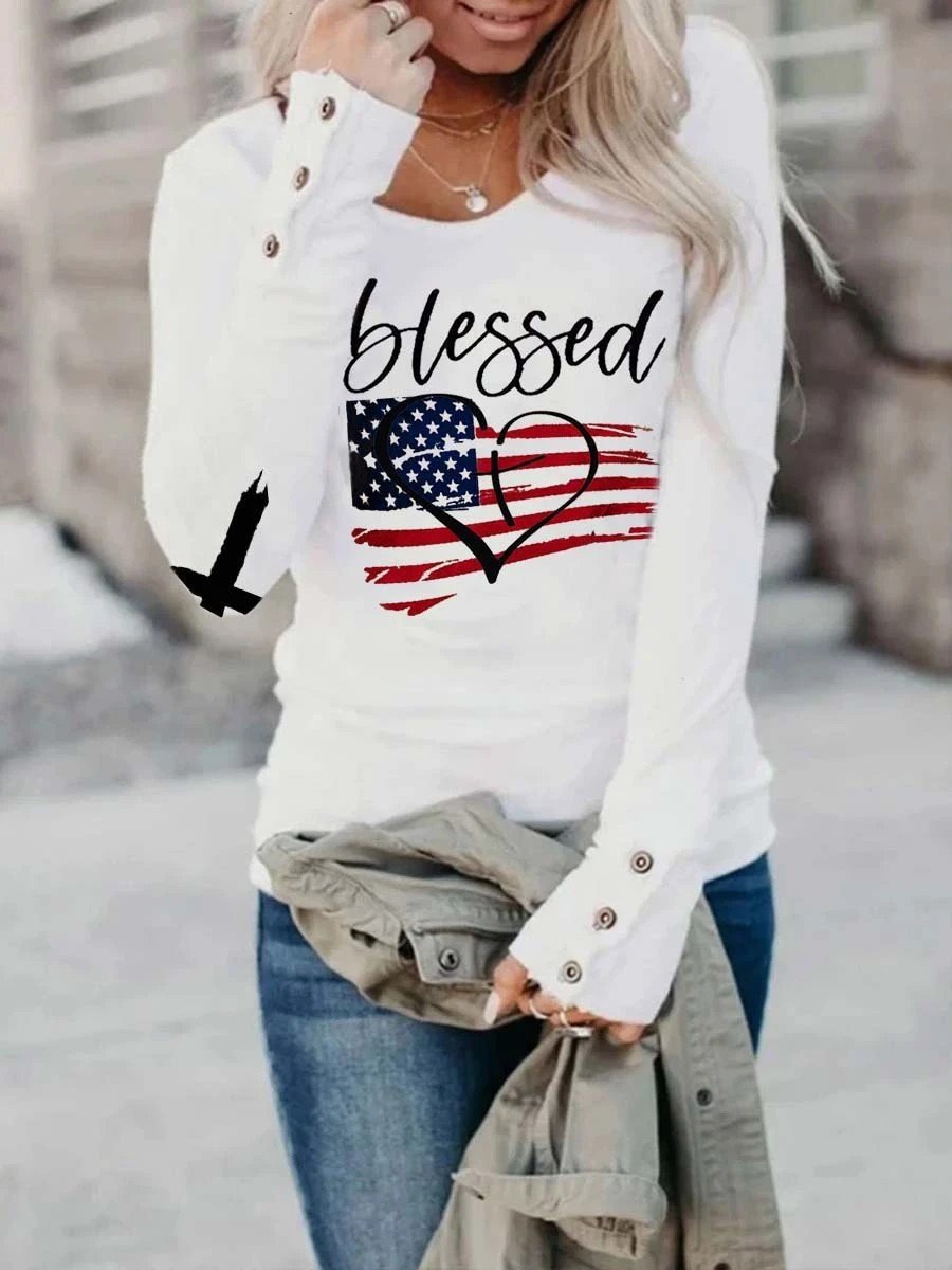 Women’S Blessed Long Sleeve T-Shirt