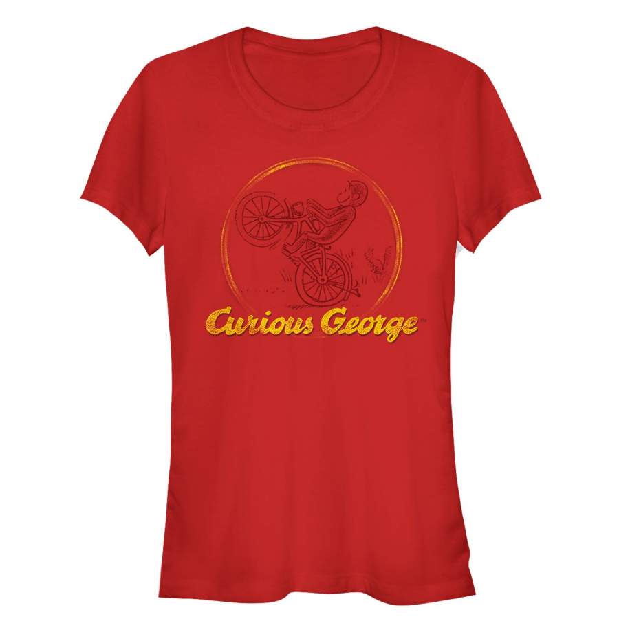 Curious George Junior’s Wheelie Bike Monkey  T Shirt