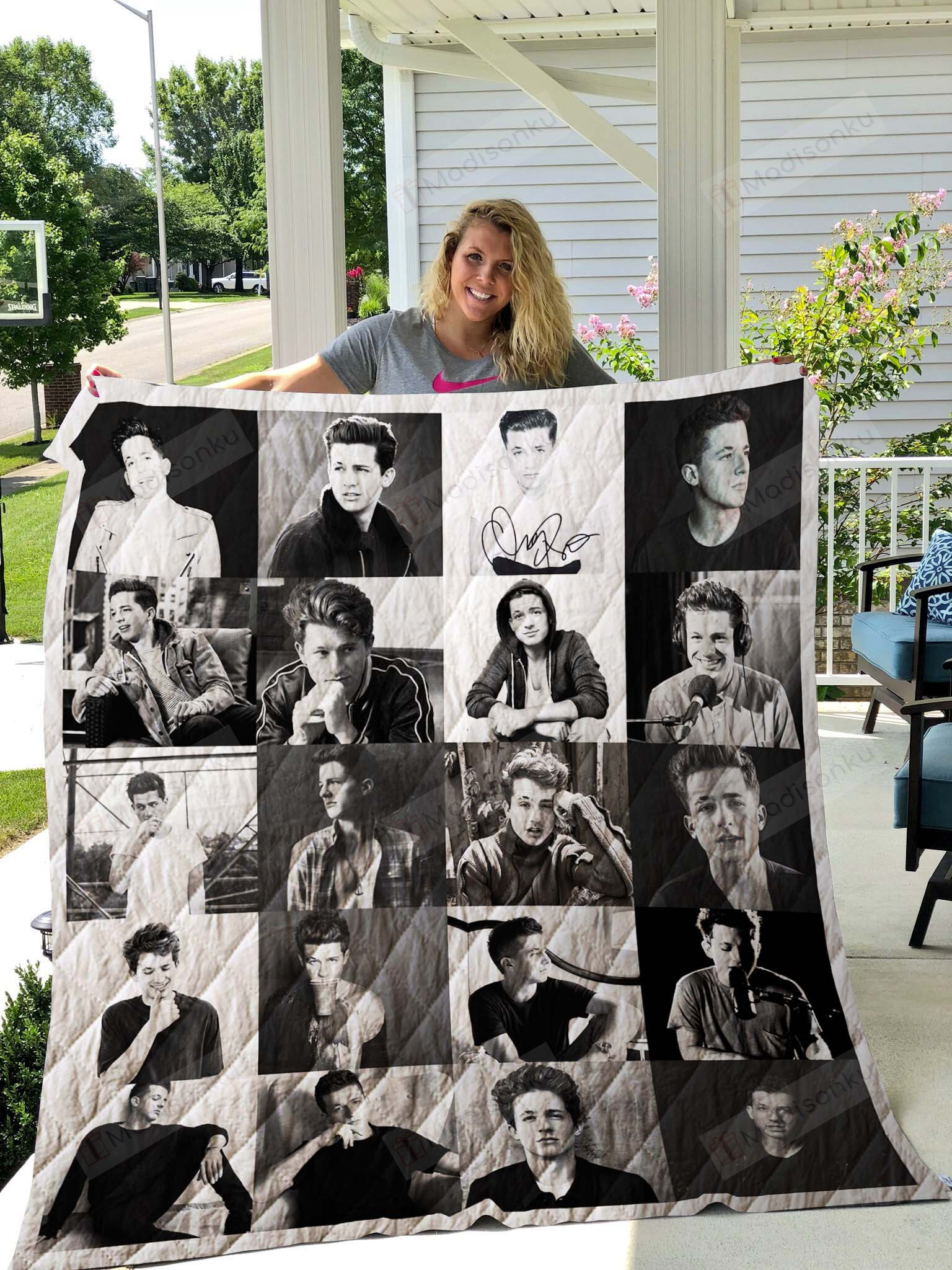 Charlie Puth Posters Quilt Blanket