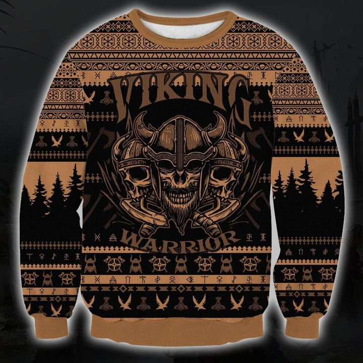 Viking Warrior Christmas Ugly Sweater | Unisex | Full Size | Adult | Colorful | US1864