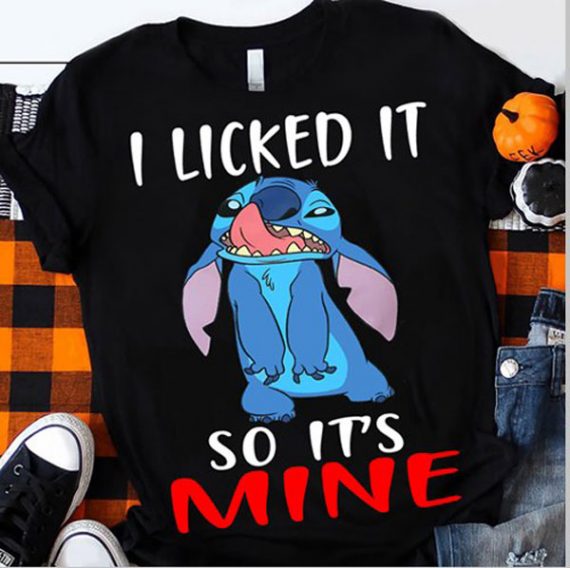 Stitch I Licked It So It’S Mine 2D Tshirt Nhd