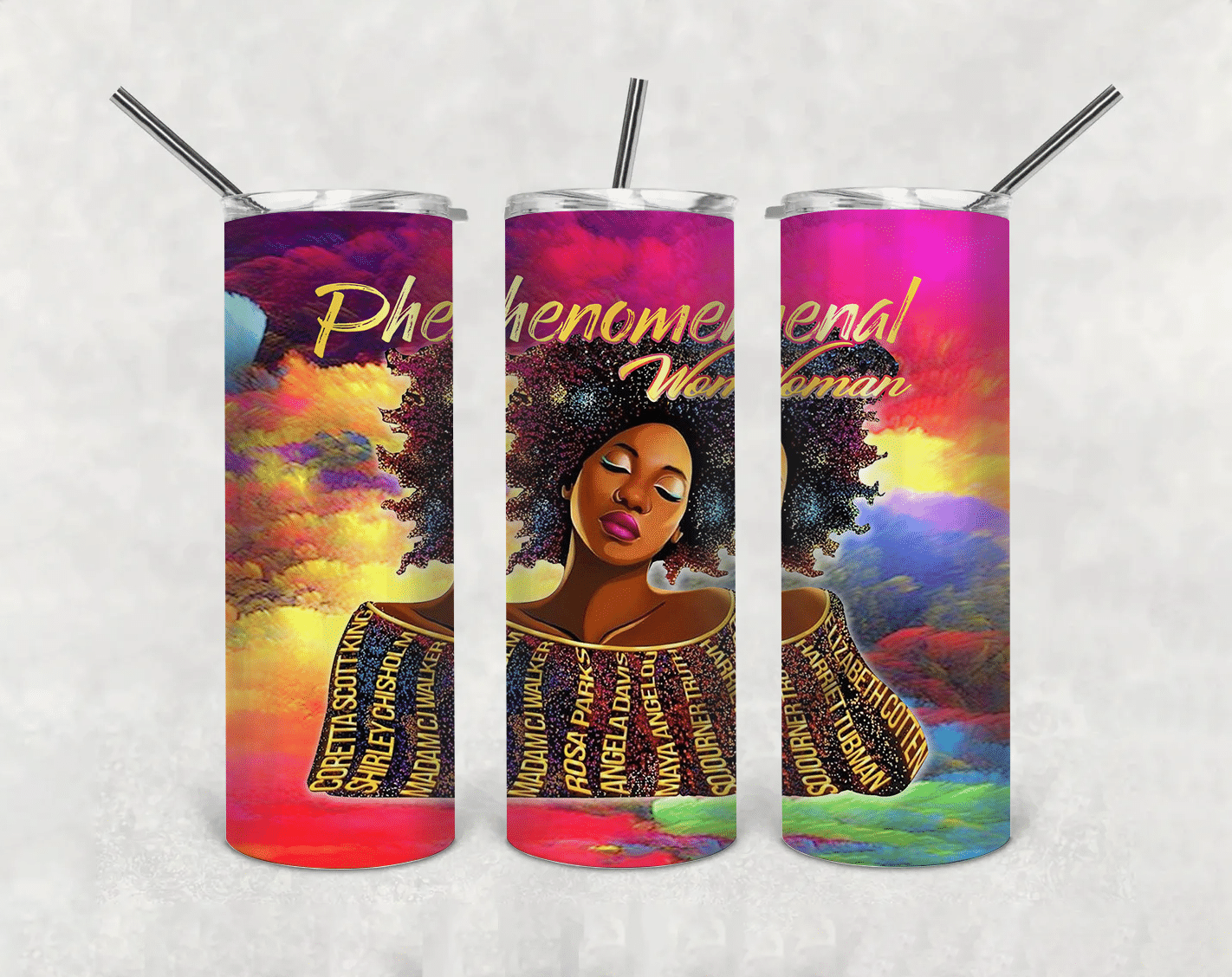 Black Women Tumbler For Black Girl Tumbler Black History Phenomenal Woman