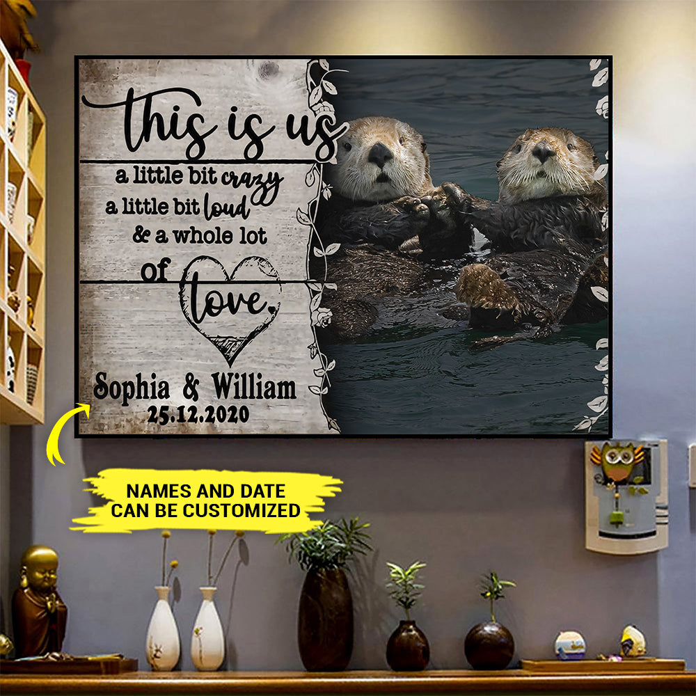 Otter Poster Customized This Is Us Otter Couple