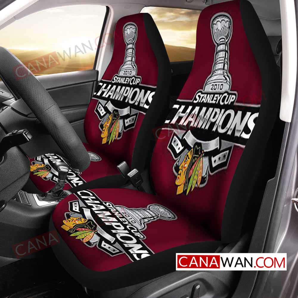 Chicago Blackhawks Style290 3D Customized Personalized Car Seat Cover