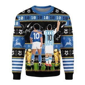 Two Football Legends Ugly Christmas Sweater | Unisex | Adult | Us3510