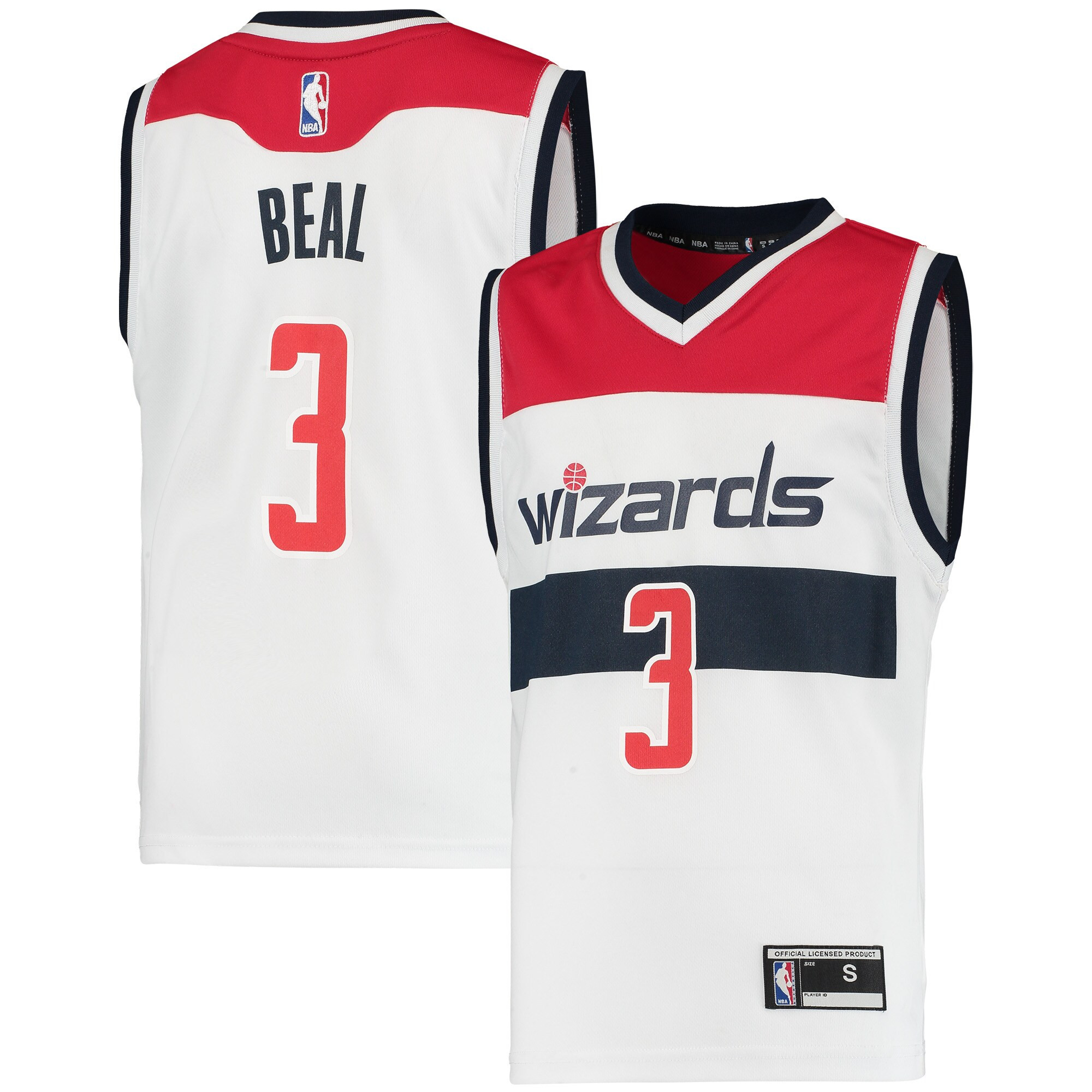 Bradley Beal Washington Wizards Replica Jersey – Association Edition – White NBA