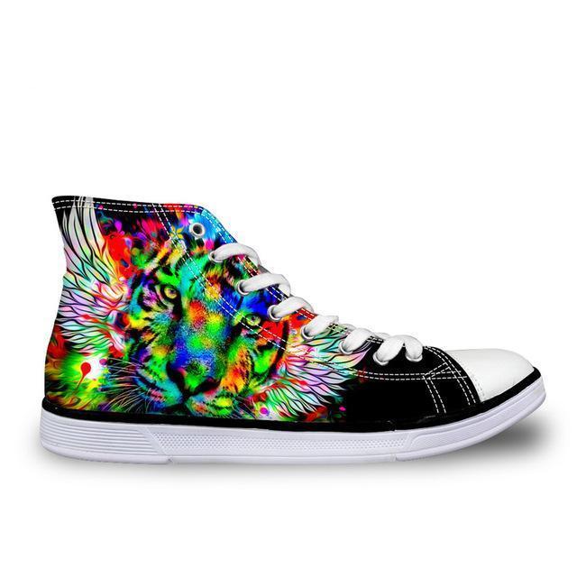 Casual High-Top Cat Shoes Classic Tiger