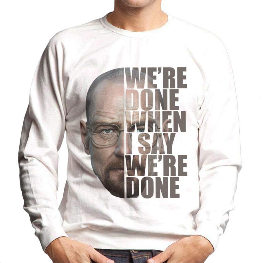 Breaking Bad Heisenberg Half Head Text Men’s Sweatshirt