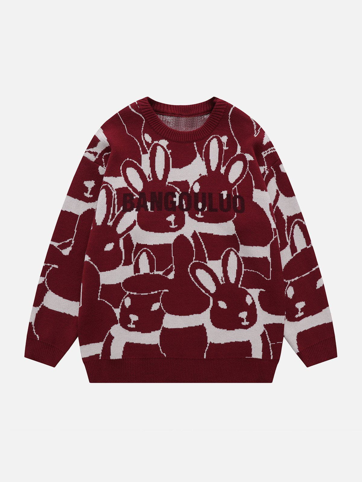 Talishko™ – Full Rabbit Jacquard Knit Sweater