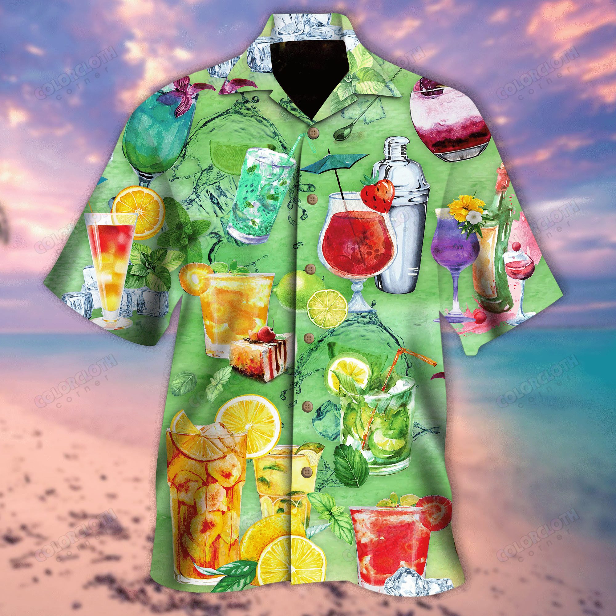 Always Time For A Cocktail Hawaiian Shirt Ha106265