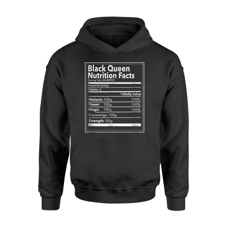 Black Queen Nutrition Facts Melanin Hoodie