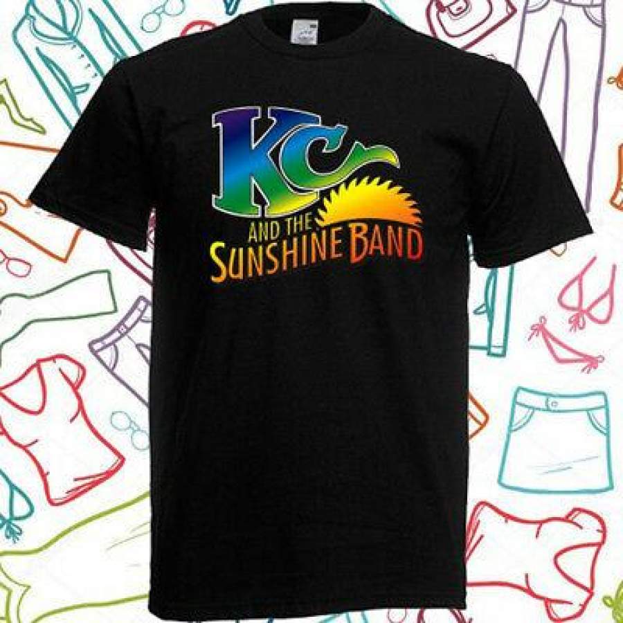 Kc And The Sunshine Band Music Men’S Black T-Shirt Size S To 3Xl