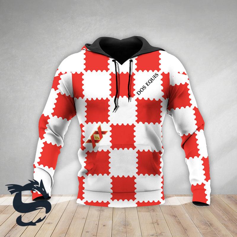 Gorgeous Gingham Dos Equis Hoodie & Zip Hoodie