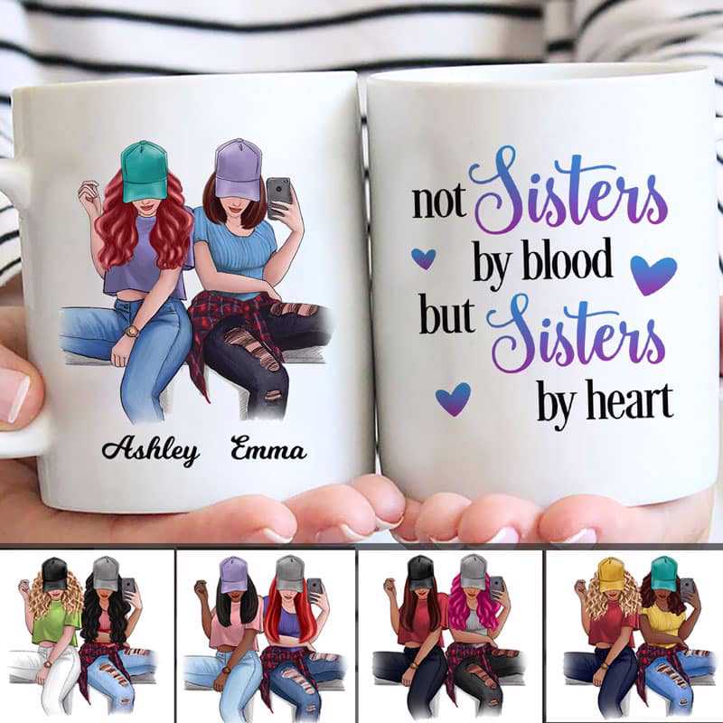 To My Selfie Bestie Colorful Personalized Mug