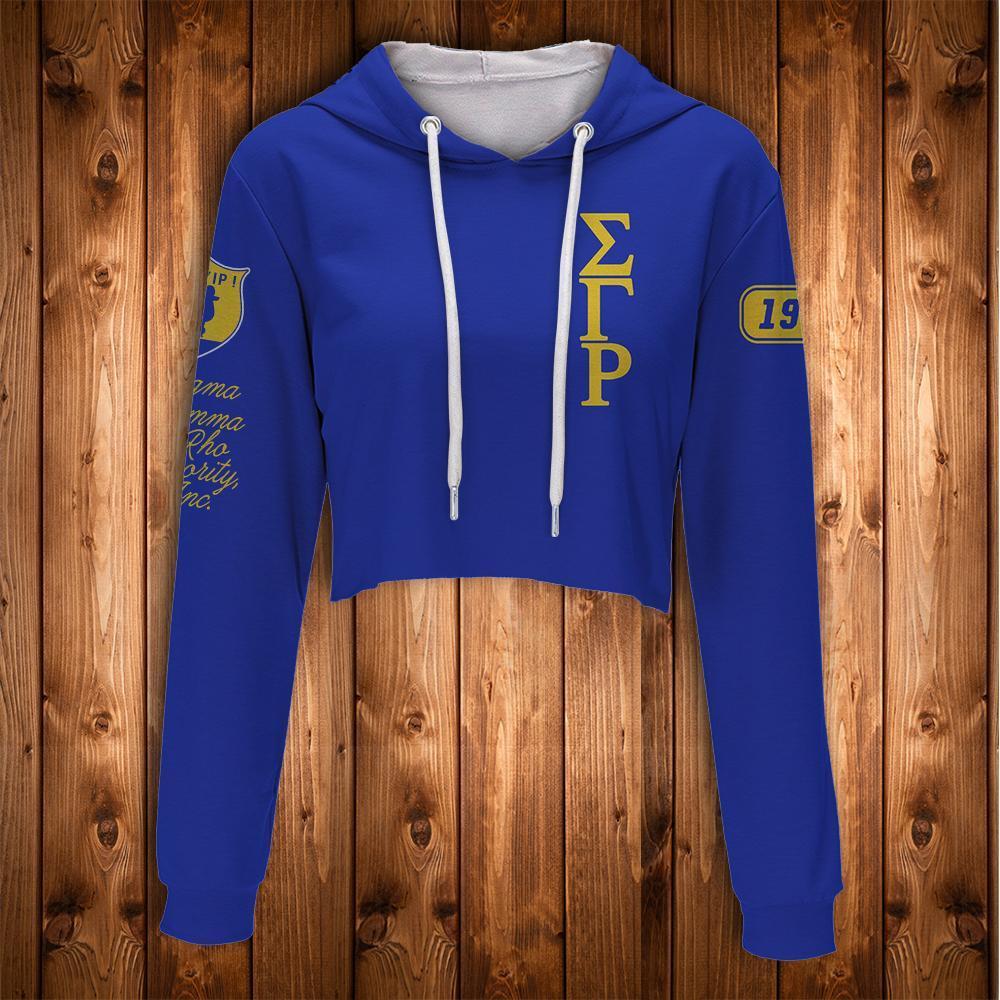 SIGMA GAMMA RHO CROP HOODIE 2120202