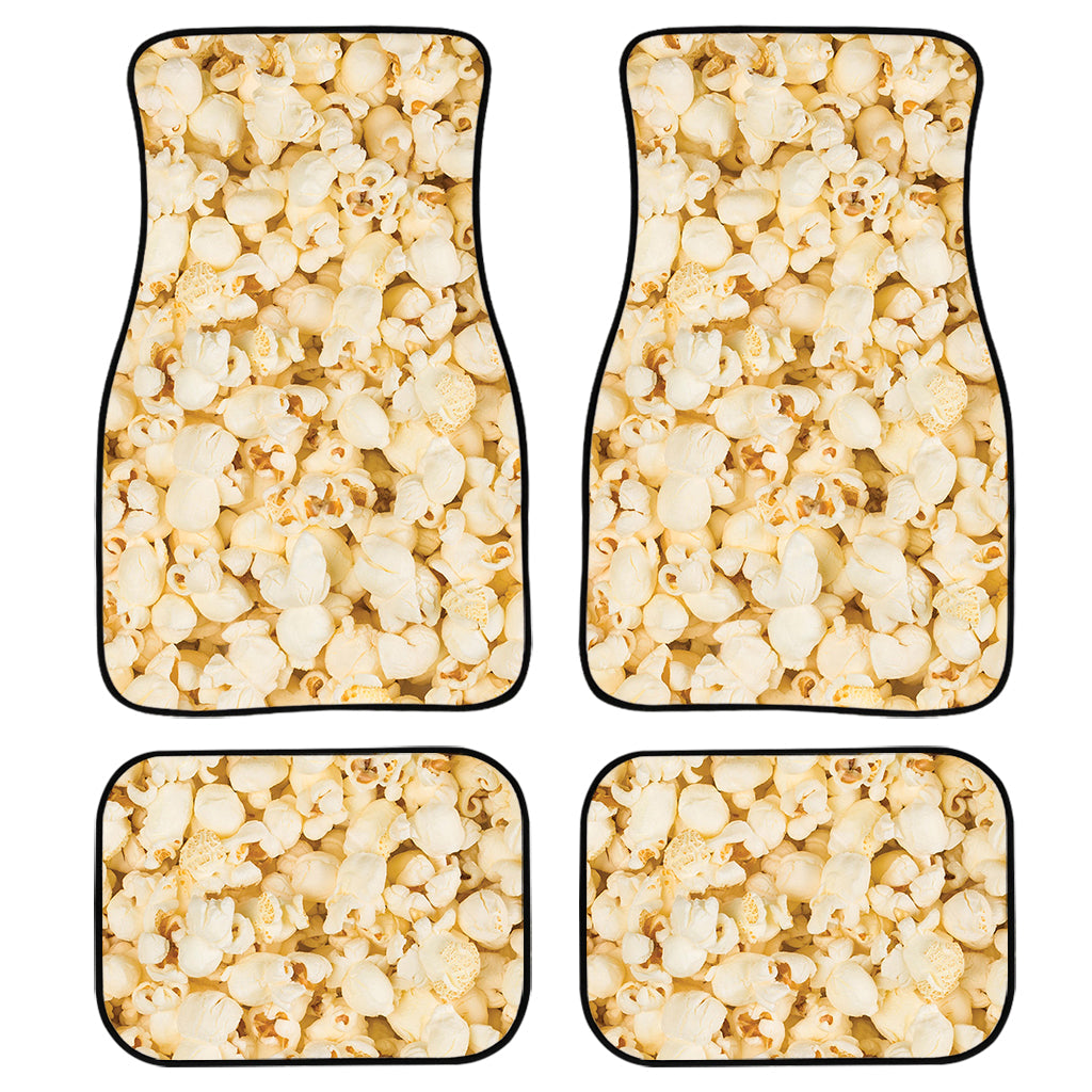 Popcorn Print Front And Back Car Floor Mats, Front Car Mat