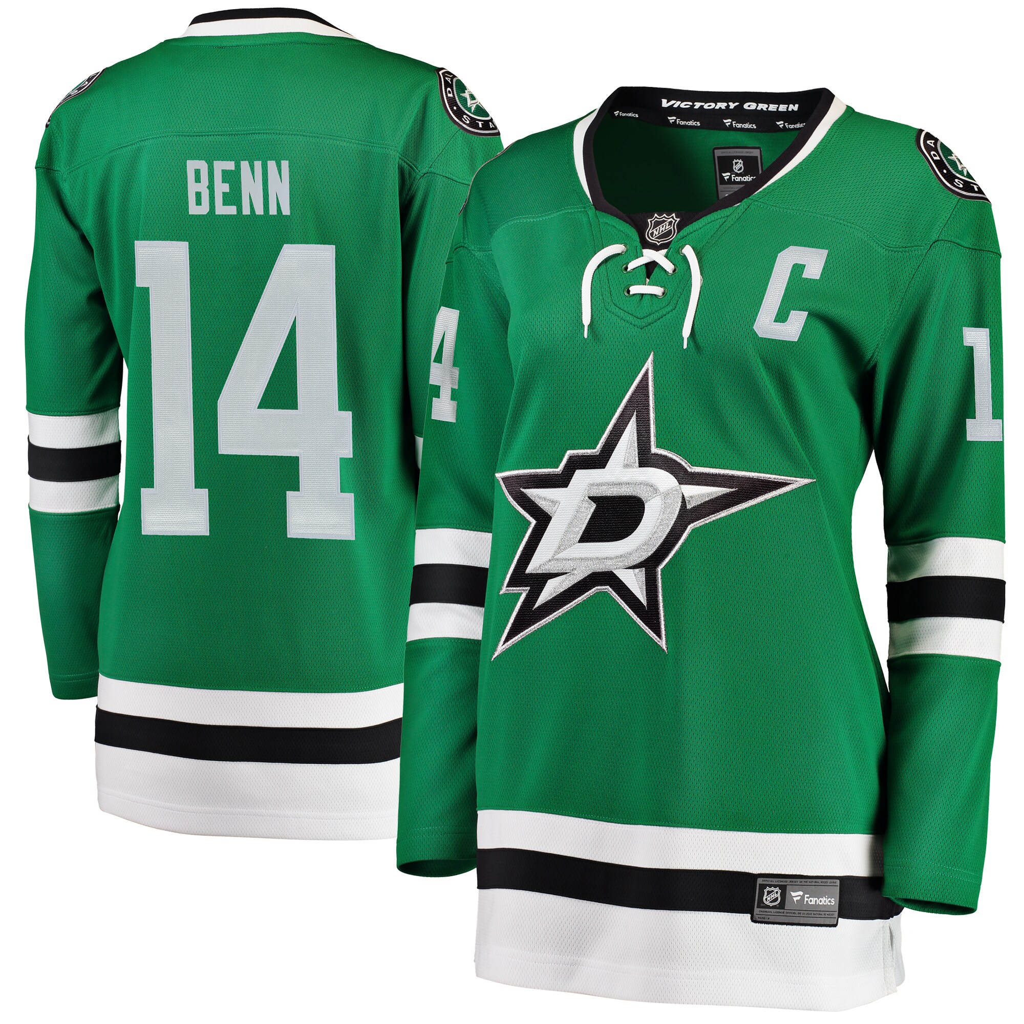 Women's Dallas Stars Jamie Benn Green Home Breakaway Player Jersey