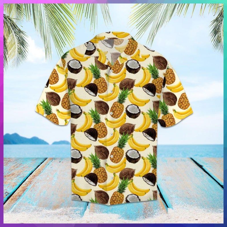 Tropical Fruits Multicolor Amazing Design Hawaiian Shirt DHC18064449