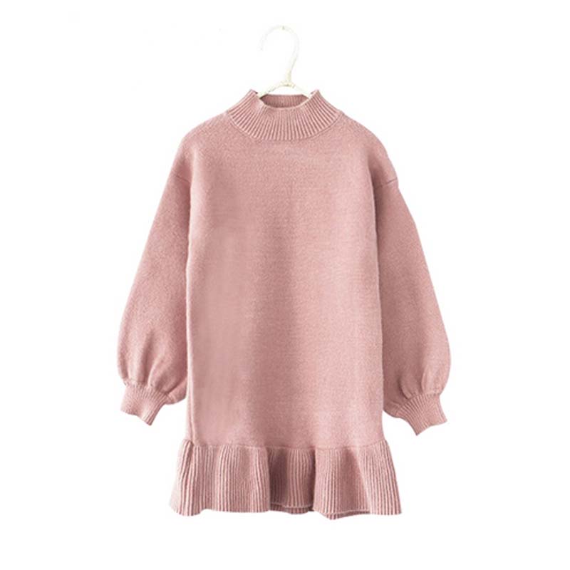 Toddler Girl Knit Dresses Mermaid Dress For Kids Girls Sweater Dress Autumn Long Sleeve Cotton knitted Wool Sweater Fall Dress alx