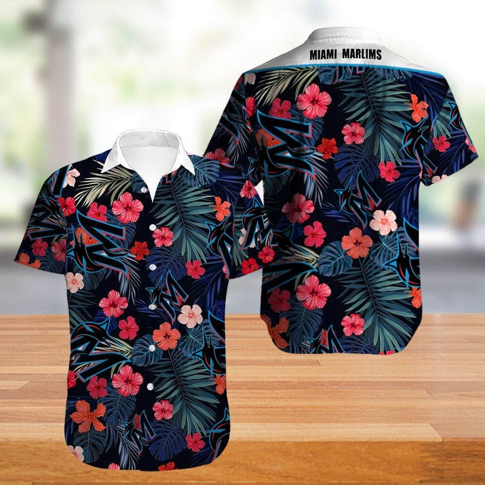 Miami Marlins Hawaii Shirt Flower Summer Gift For Fans Ha50952