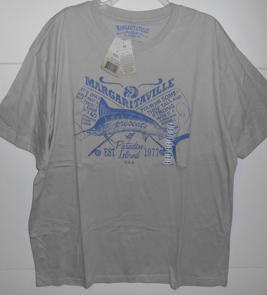 Margaritaville Gray Paradise Island Shirt Xx Nwt Shirt