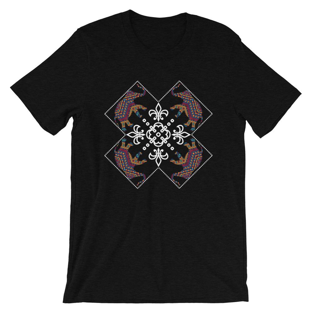 Ethnic Style Elephant Art T-Shirt