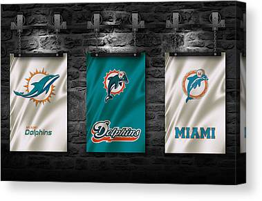 50 Miami Dolphins Joe Hamilton Canvas Print