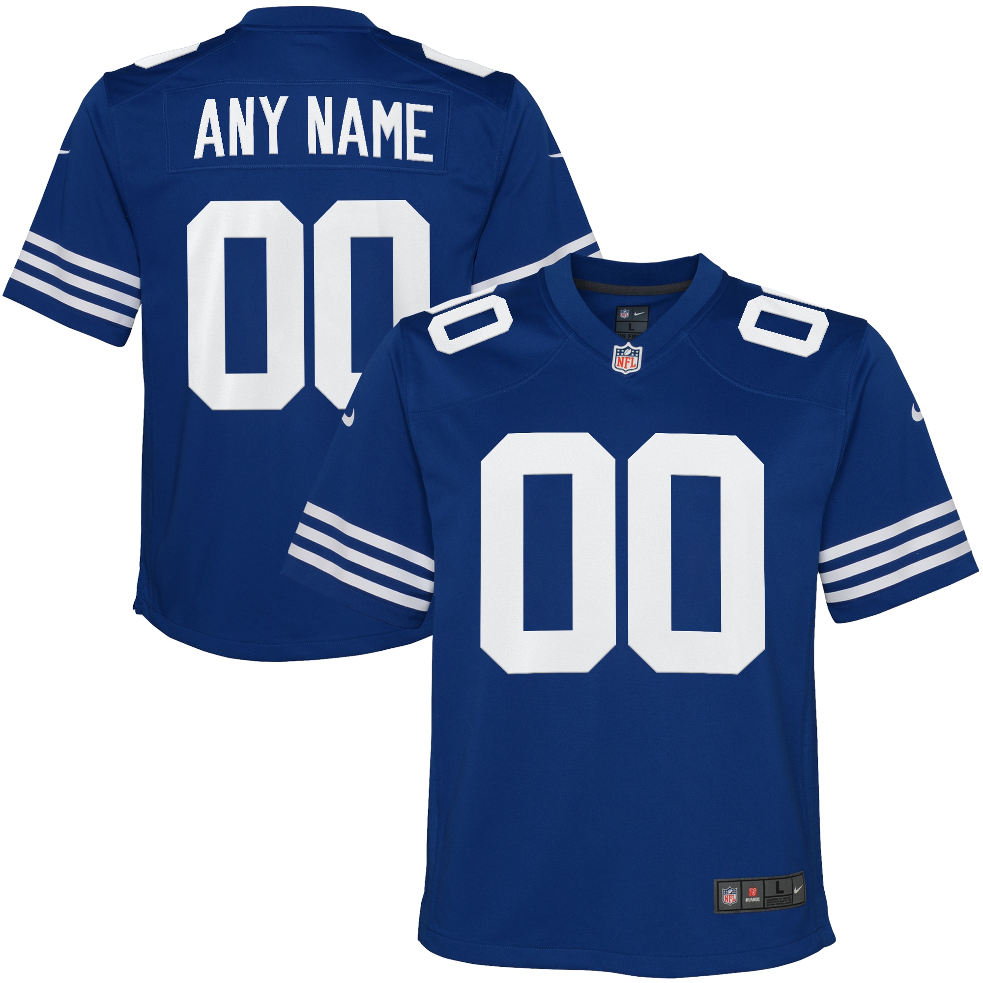 Youth Indianapolis Colts Royal Alternate Custom Game Jersey