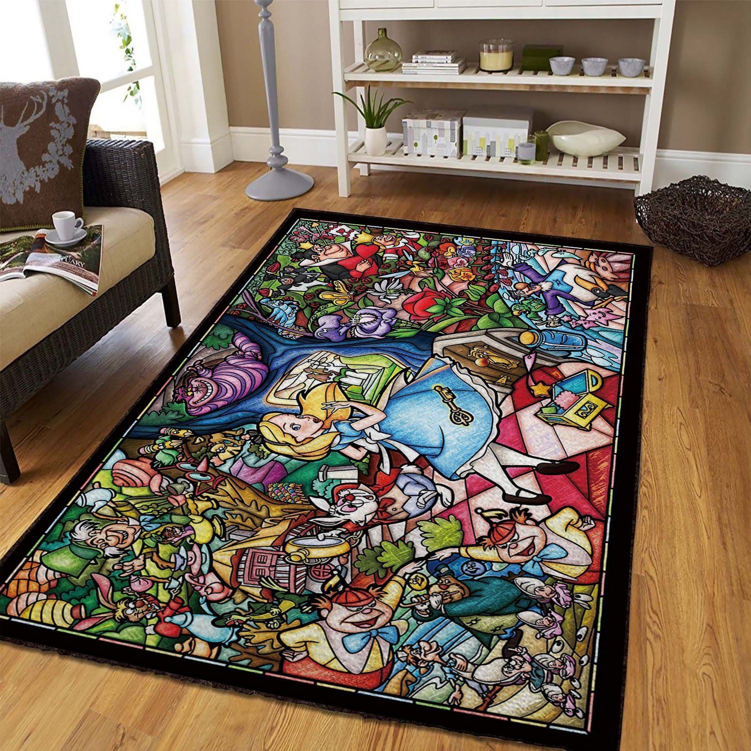 Alice In The Wonderland Area Rug