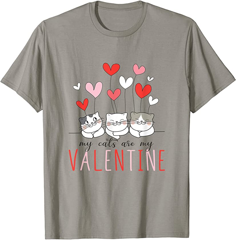 Cute Cat Valentine My Cat are my Valentine Kitty kitten T-Shirt