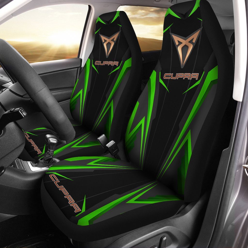Cupra TTT-LT Car Seat Cover (Set of 2) Ver 2 (Green)