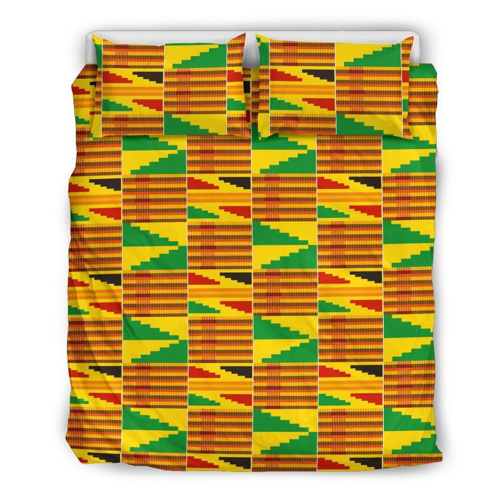 Greek Life Bedding Set – Kente Cloth Light Adwinasa Duvet Cover & Pillow Cases