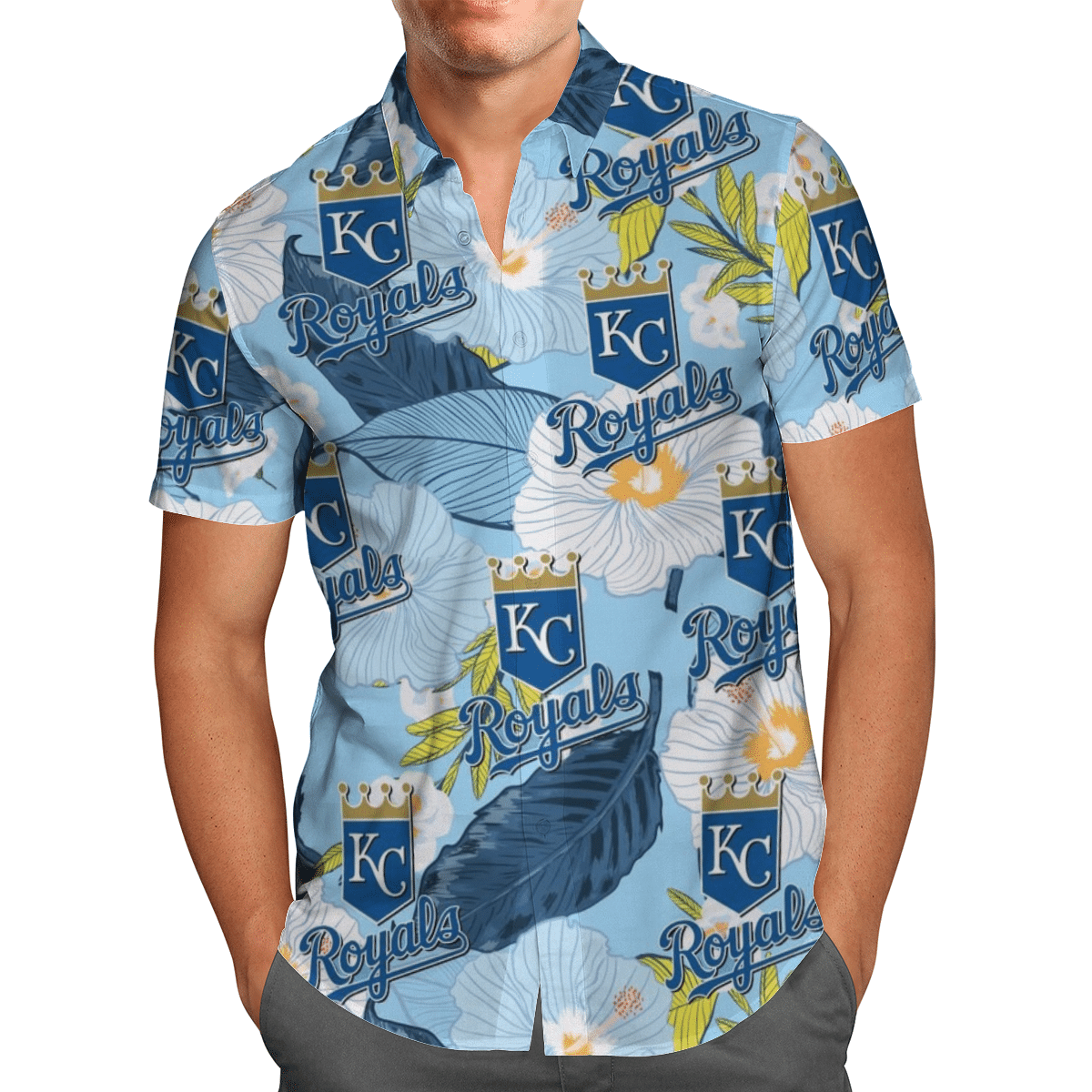 R-Kansas City Royals Baseball Hawaiian Shirt