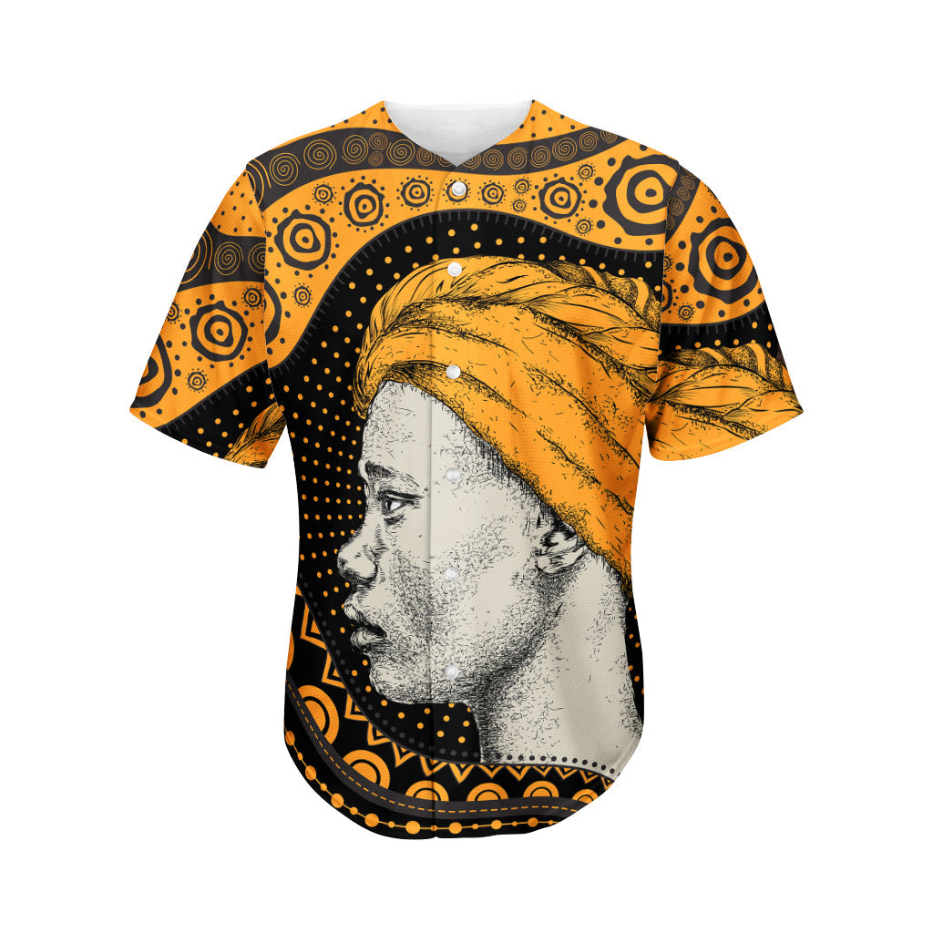 Tribal African Girl Print Men’S Baseball Jersey 3D Print