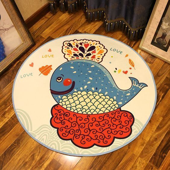 Whale IE4659 Round Rug BEVR3007