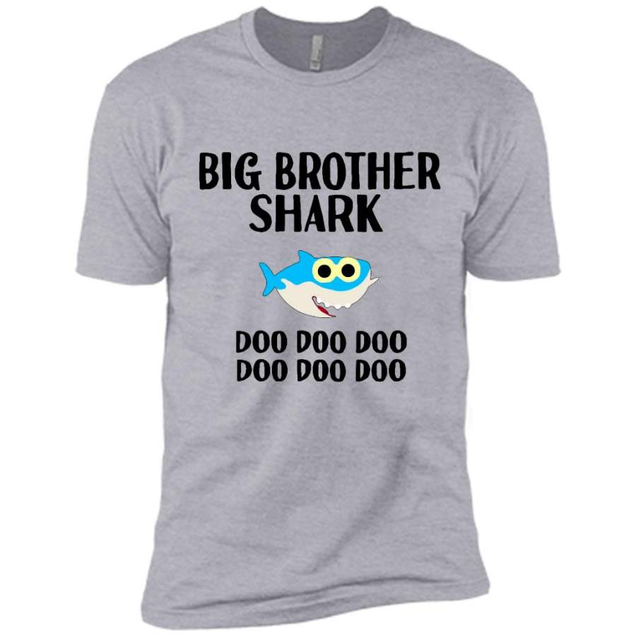 Big Brother Shark Doo Doo Doo W – Canvas Unisex USA Shirt