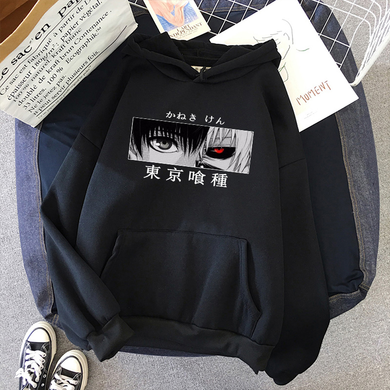 2022 Women Hoodies Tokyo Japanese Anime Print Letter Female Hooded Sweatshirt Oversize Vintage Gothic Tops Harajuku Sweatshirt alx