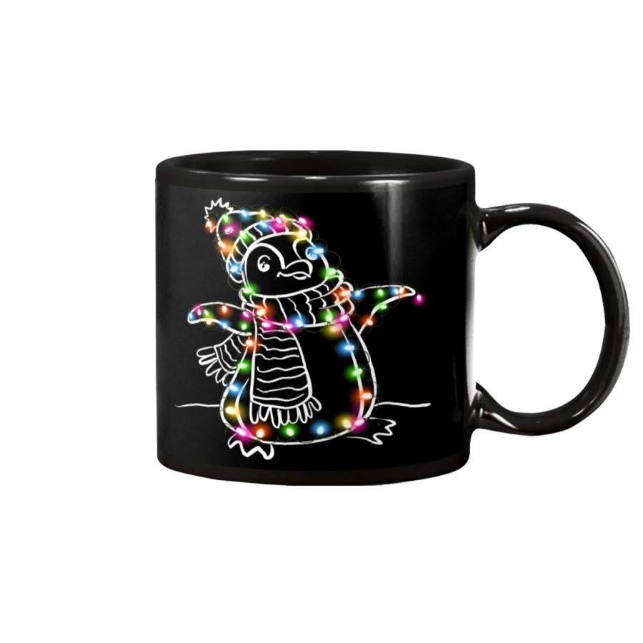 Penguin Coloful Lights Mug