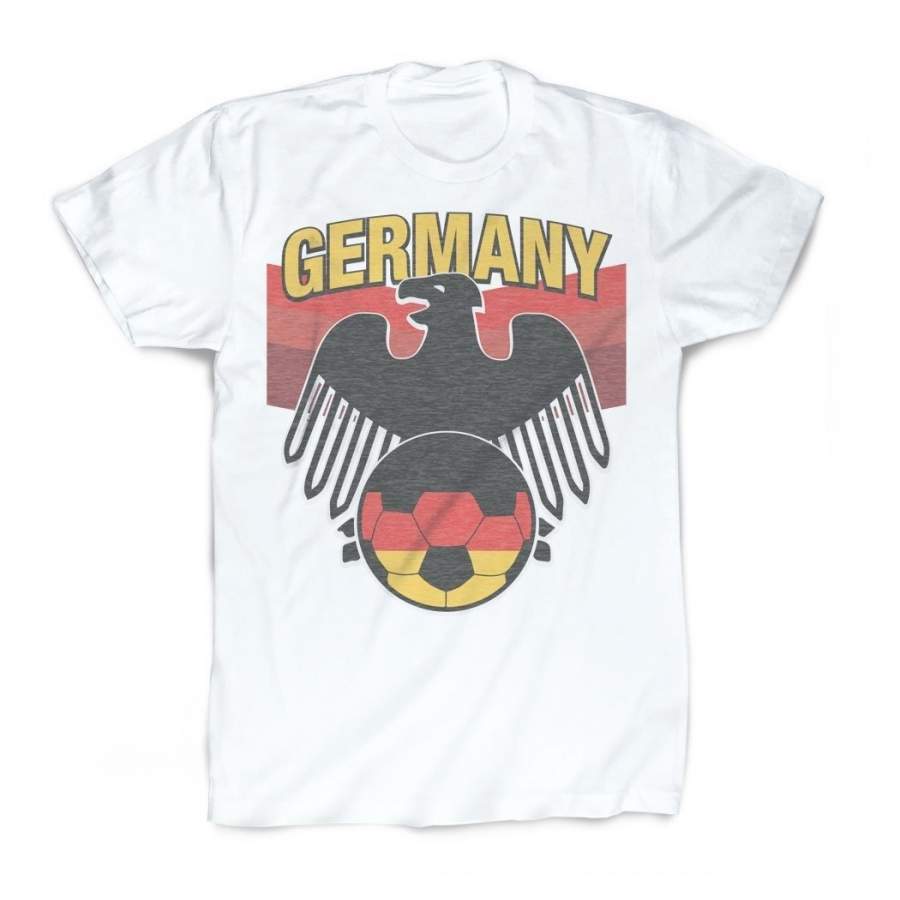 Germany Soccer T-Shirt | Vintage Faded Soccer T-Shirt by