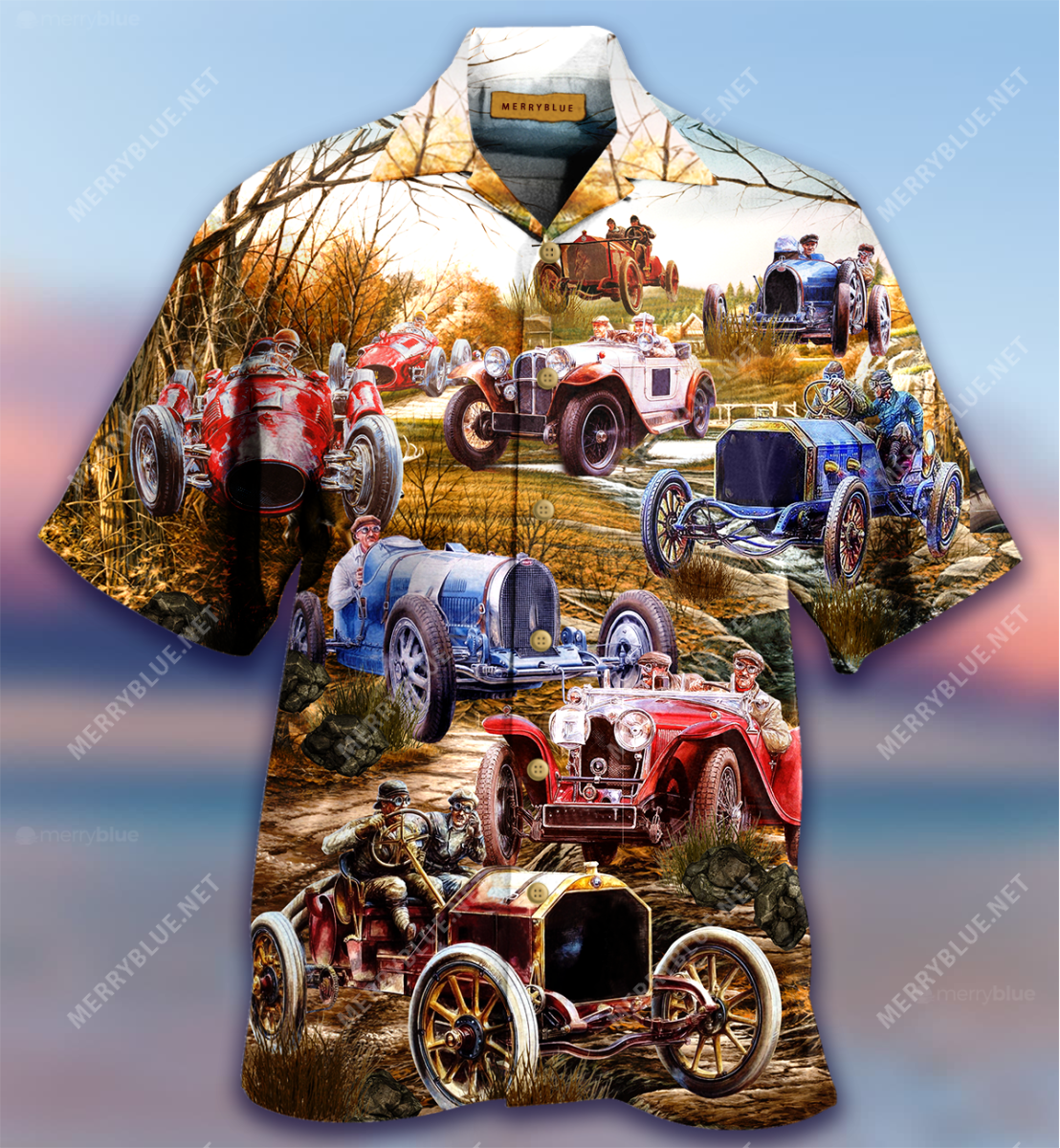 History Of Car Racing Unisex Hawaii Shirt Ha54254